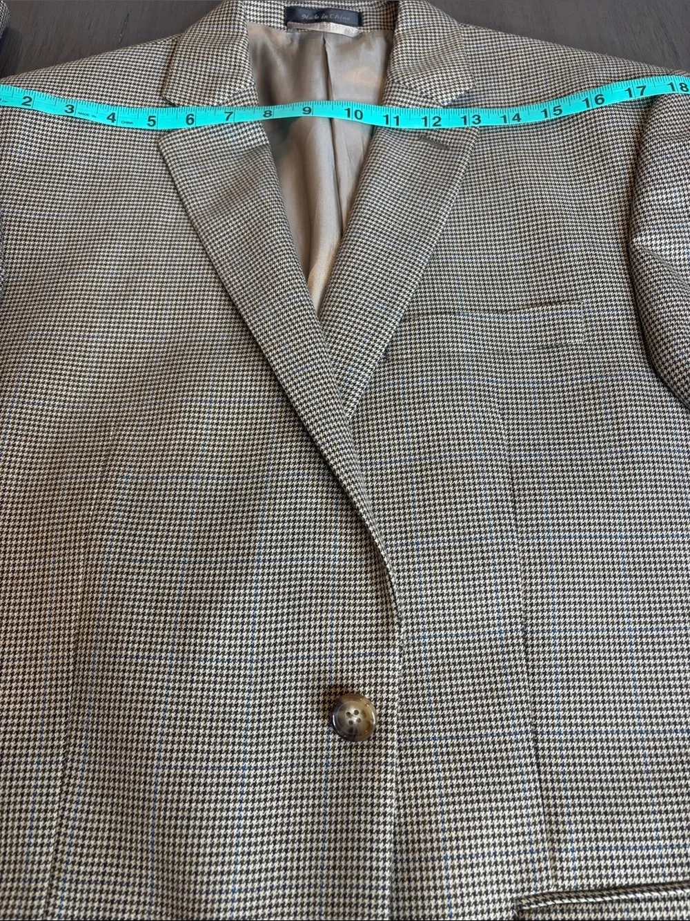 🤎 Lauren Ralph Lauren Men’s Brown Check Blazer 42R Lightweight Sport Coat 🤎
